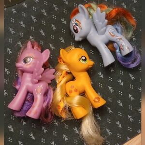G4 Brushable Lot Cutie Mark Magic Ribbon Twilight Applejack Rainbow Dash